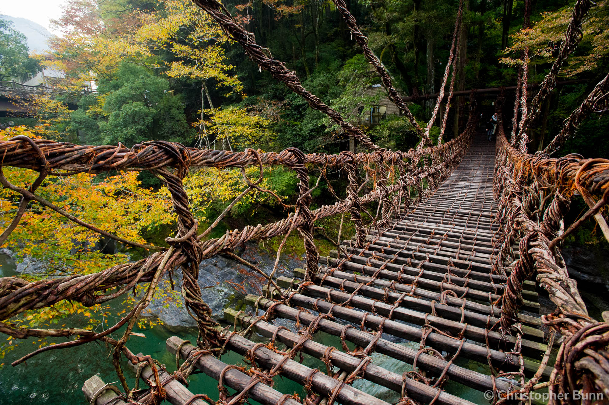 Iya Kazurabashi (vine bridge) in Tokushima, Japan.
